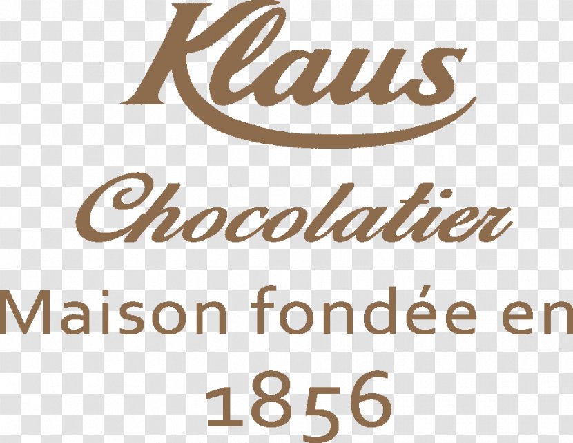 Chocolats Klaus Logo France Confectionery Chocolate - Chocolat Et Aux Noisettes Transparent PNG