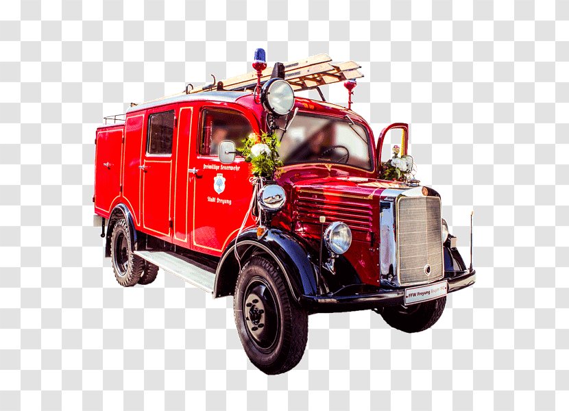 Fire Department Car Automobilsprøjte Water Tender Autoladder - Vehicle Transparent PNG