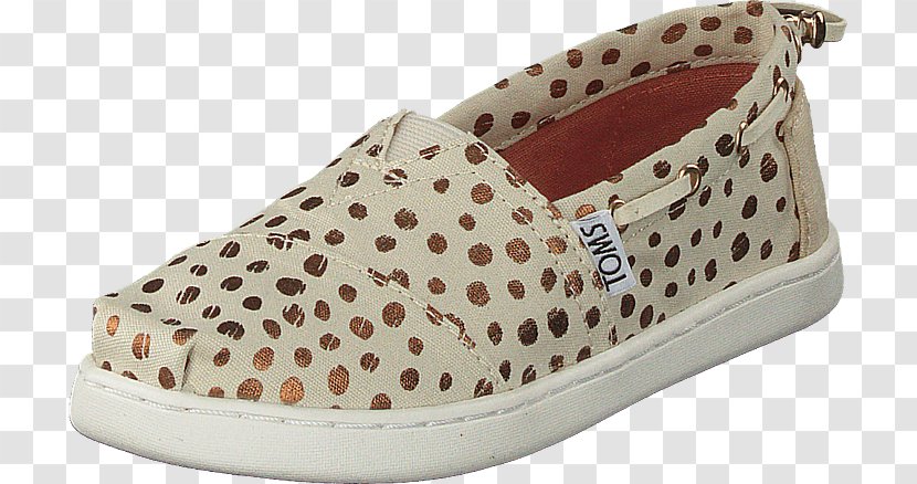 Shoe Shop Beige Toms Shoes Slip-on - No - Gold Dots Transparent PNG