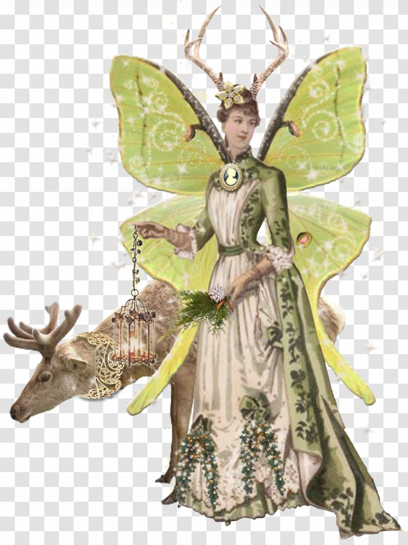 Fairy Reindeer Ornament Jewellery Christmas Day - Fictional Character - Victorian Angel Transparent PNG