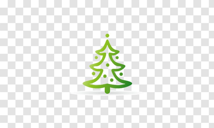 Christmas Tree Clip Art - Hand Painted Transparent PNG