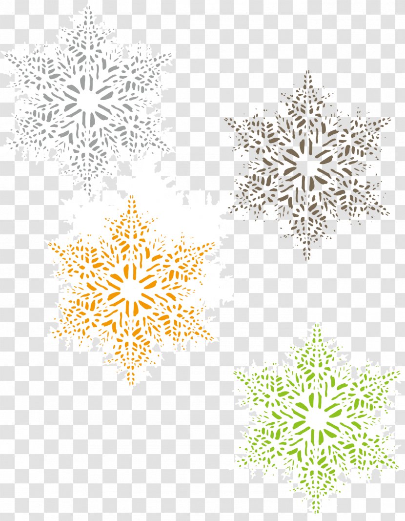 Snowflake - Designer - Snowflakes Vector Material Picture Transparent PNG