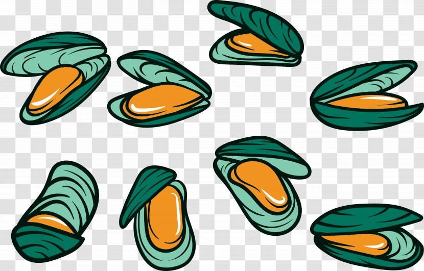 Mussel Seafood Oyster Squid Clip Art - Drawing - Cartoon Nail Transparent PNG