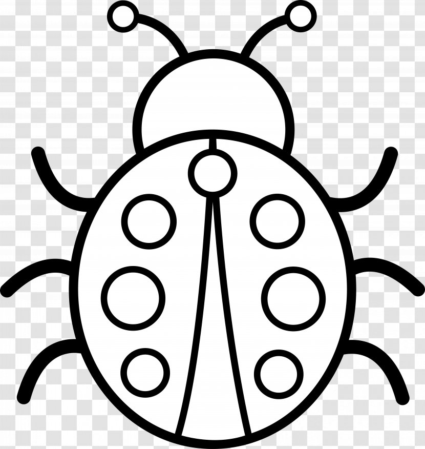 Black And White Free Content Clip Art - Ladybird - Line Images Transparent PNG