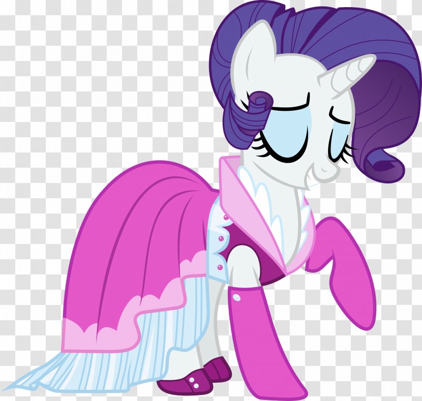 Rarity Pony Wedding Dress Applejack - Silhouette - Betta Transparent PNG