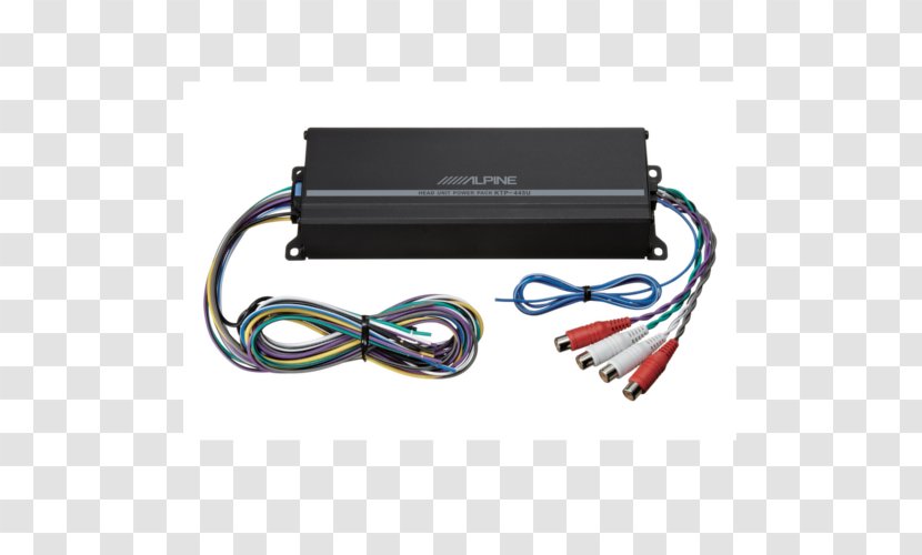 Alpine KTP-445U Wiring Diagram Audio Power Amplifier Vehicle Electronics - Ktp445u Transparent PNG