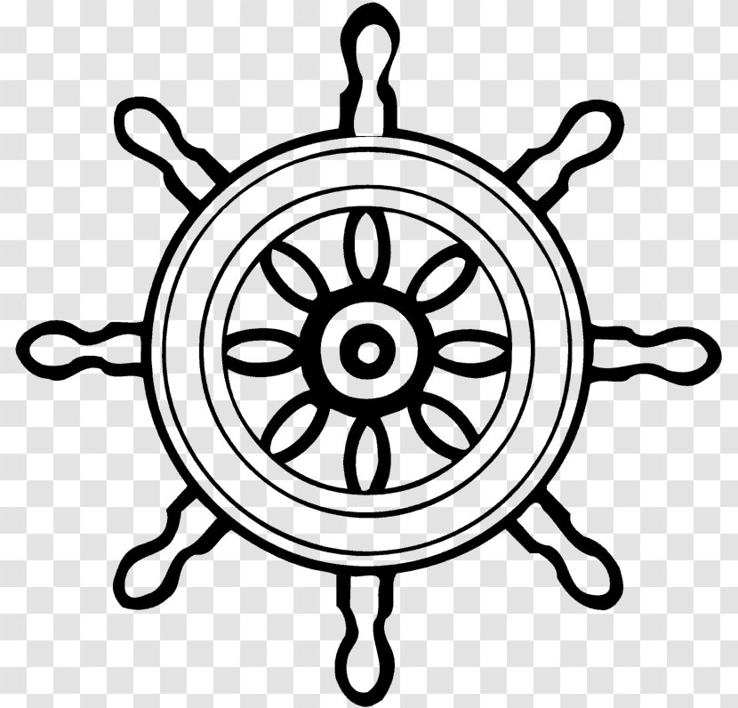 Ship's Wheel Rudder Helmsman - Symbol - Ship Transparent PNG