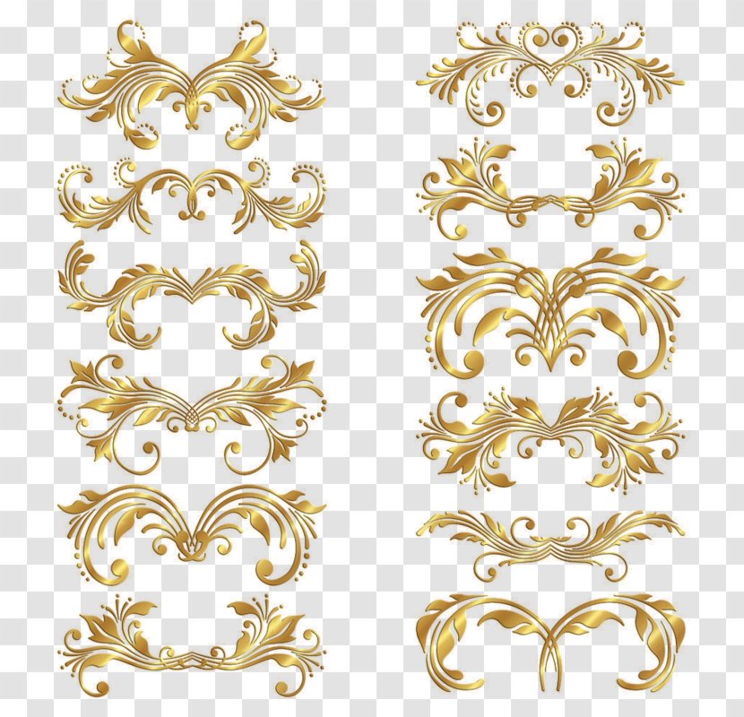 Visual Arts Gold Ornament - Jewellery - Body Jewelry Transparent PNG