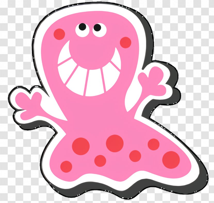 Monster Cartoon - Sticker - Pink Transparent PNG