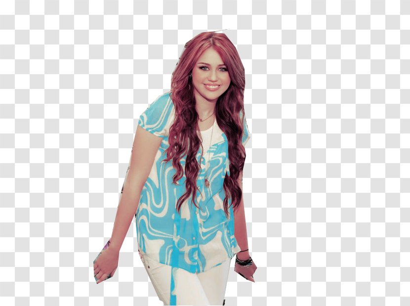 Miley Cyrus Brown Hair Coloring Bangs - Frame Transparent PNG