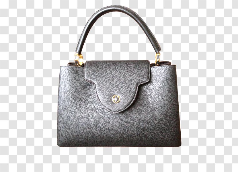Tote Bag Leather Handbag Louis Vuitton - Metal Transparent PNG