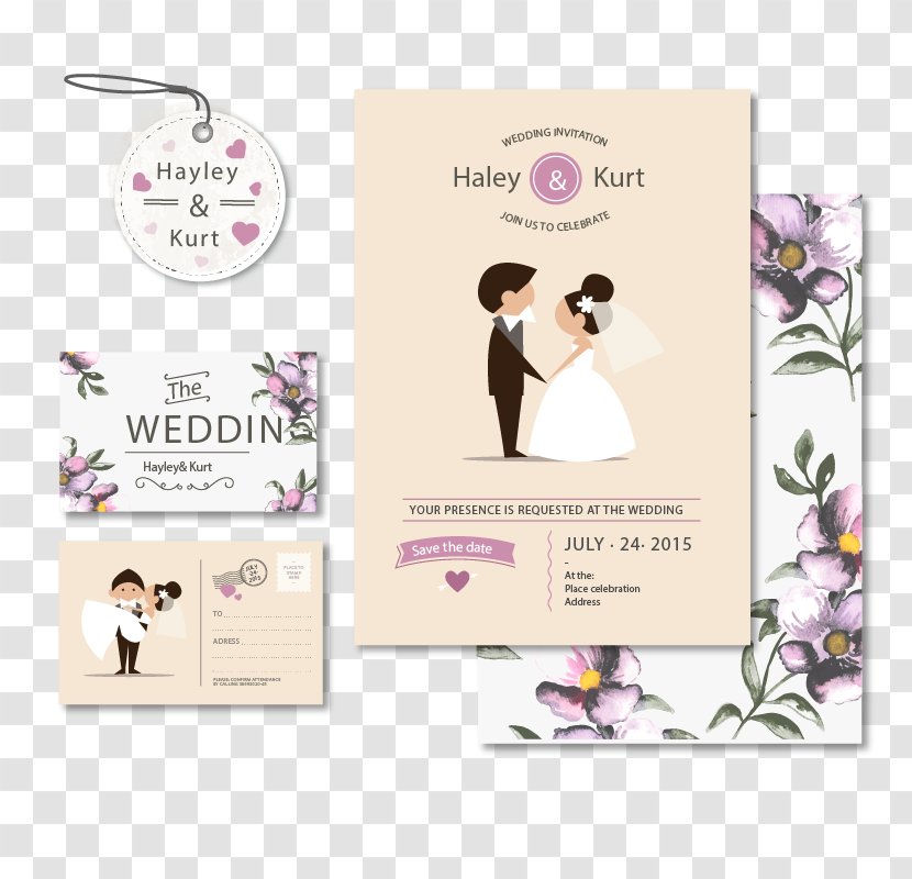 Wedding Invitation Marriage Bridegroom - Text - Vector Card Transparent PNG