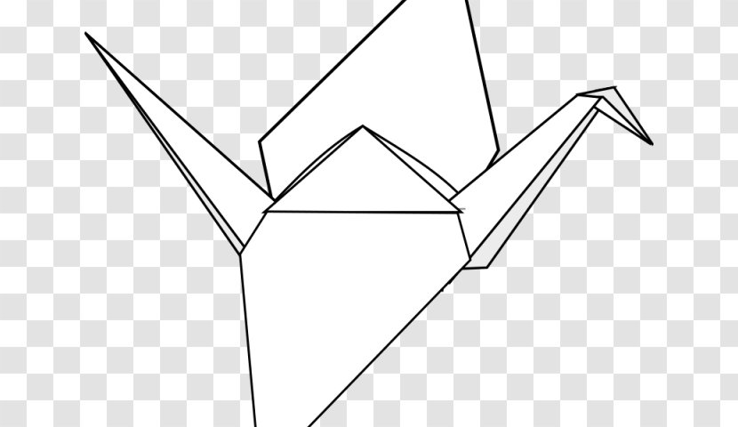 Crane Line & Form Orizuru Clip Art Origami Transparent PNG