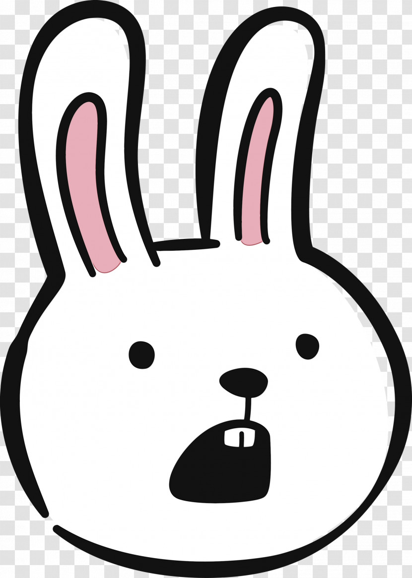 Line Art Snout Whiskers Meter Rabbit Transparent PNG