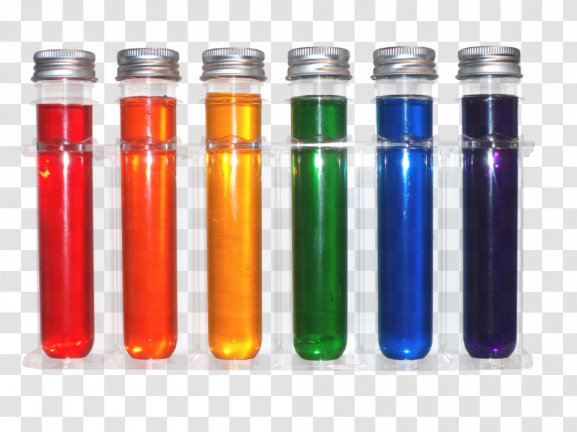 Test Tubes Glass Tube Rack Liquid Rainbow Transparent PNG
