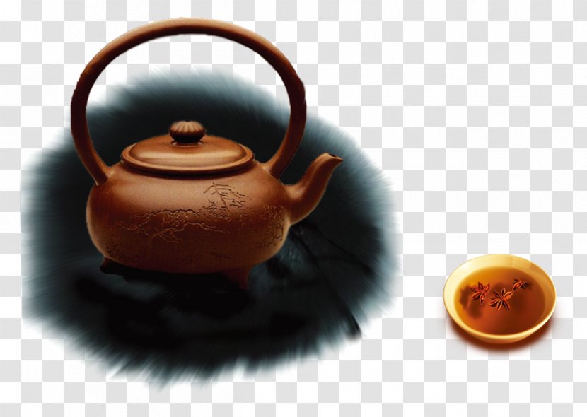 Green Tea Yum Cha Oolong Culture - Poster - Chinese Style Teapot Free To Pull The Material Download Transparent PNG