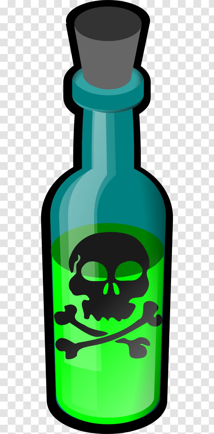 Skull And Crossbones Poison Human Symbolism Clip Art - Cartoon - Poisonous Potion Cliparts Transparent PNG