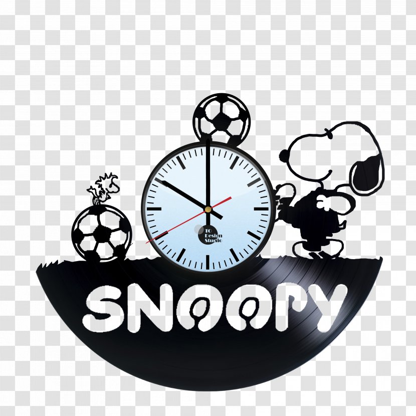 Snoopy Phonograph Record Clock Vinyl Group Room - Comics - Football Fan Transparent PNG