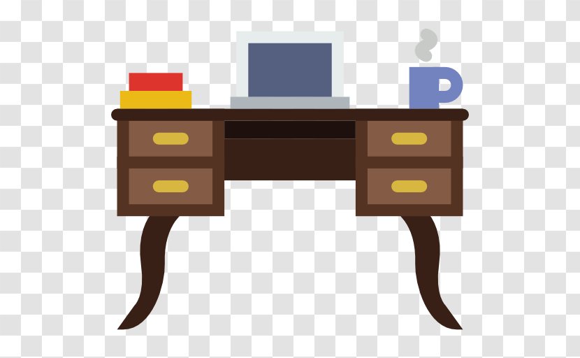 Desk Table Icon - Office - Tablet PC On The Transparent PNG