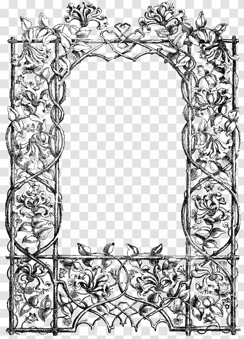 Graphic Frames Picture Garden Clip Art - Frame - Wedding Ornament Transparent PNG