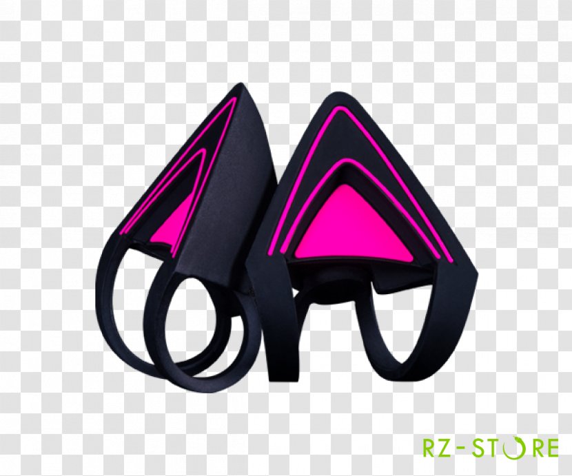 Razer Inc. Headphones - Computer - Kitty Ears For KrakenQuartz Edition Cat HeadsetHeadphones Transparent PNG
