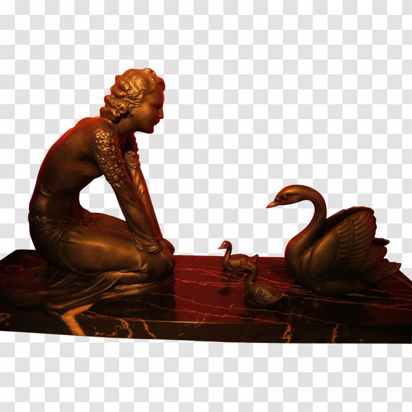 Statue Bronze Sculpture Figurine Art Deco - Woman's Day Transparent PNG