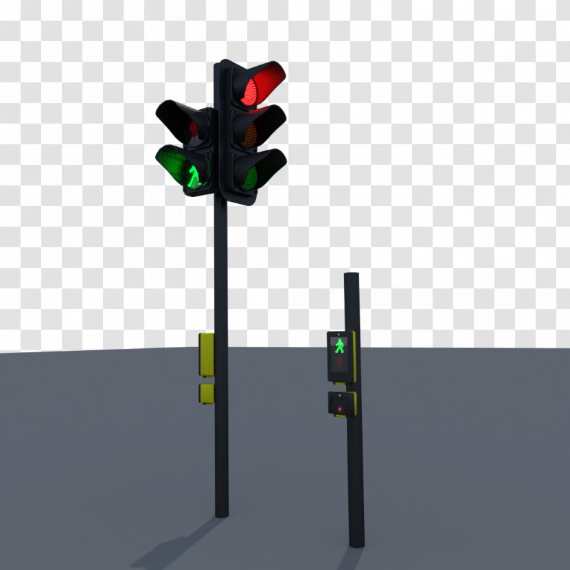 Traffic Light Unreal Engine 4 3D Computer Graphics Pedestrian Crossing Transparent PNG