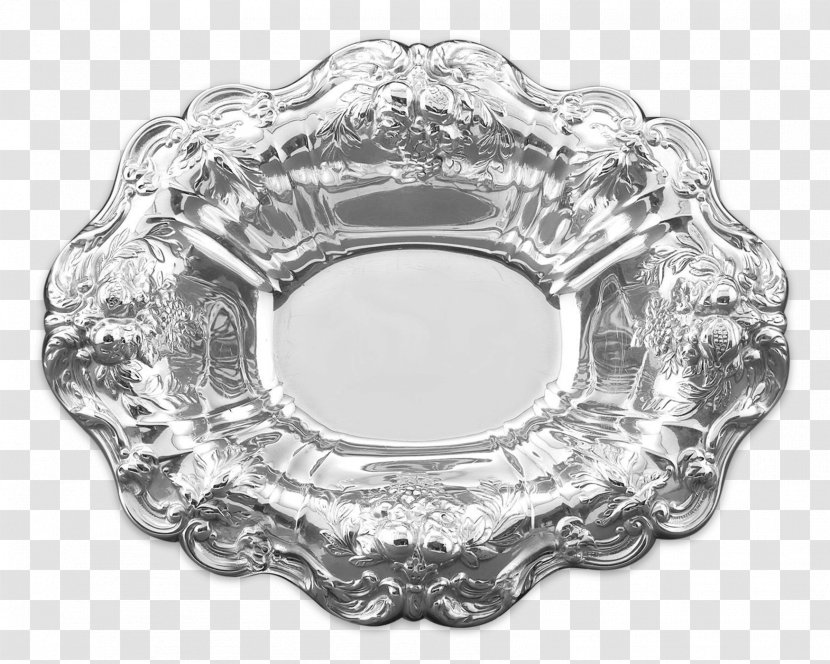Silver Plate Platter - Bowl Transparent PNG