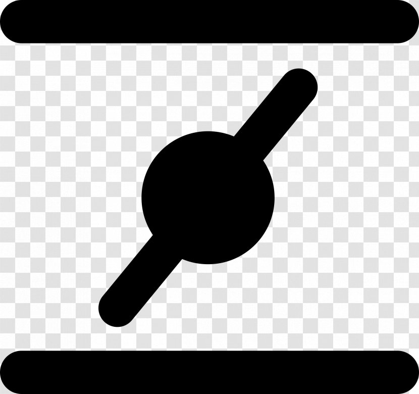 Choke Valve Symbol Clip Art - Monochrome - Free Transparent PNG