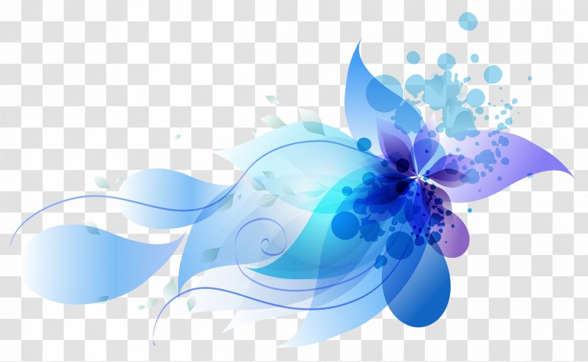 Computer Graphics - Wordpress - Colorful Abstract Flowers Transparent PNG