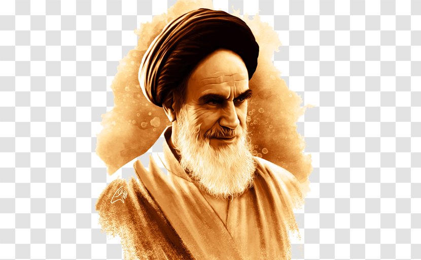 Ruhollah Khomeini Iranian Revolution Quds Day Khomeyn Imam - Moustache - Islam Transparent PNG