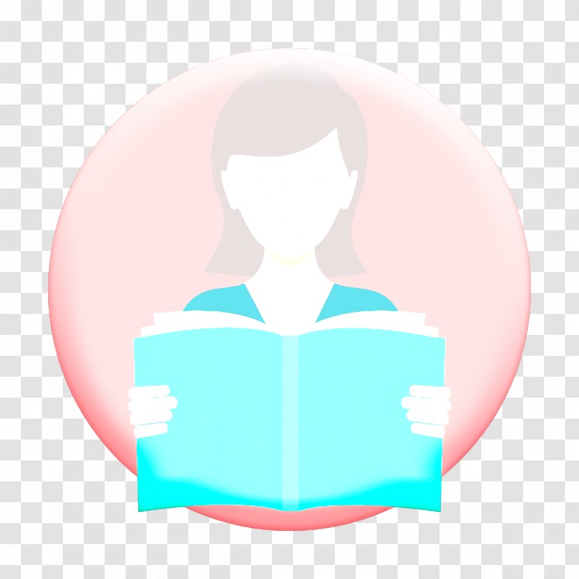 Learning Icon Student Education - Head - Symmetry Teal Transparent PNG