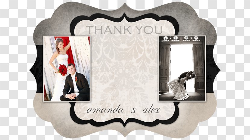 Picture Frames Love Font - Thank You Wedding Transparent PNG