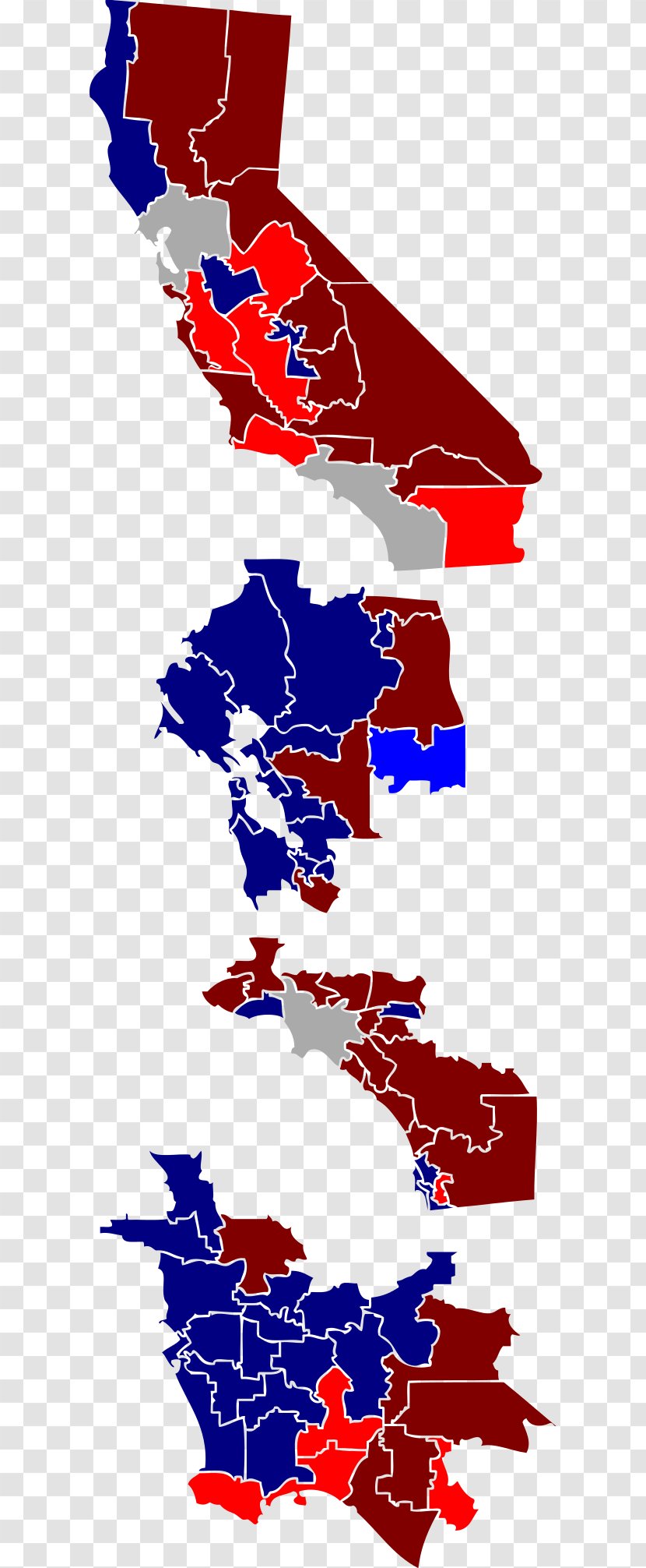 California State Assembly Election, 2018 United States Presidential 1996 Elections, - Elections In - Red Transparent PNG