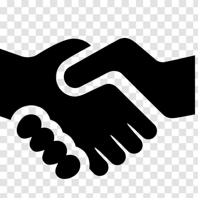 Handshake - Monochrome - Shake Transparent PNG