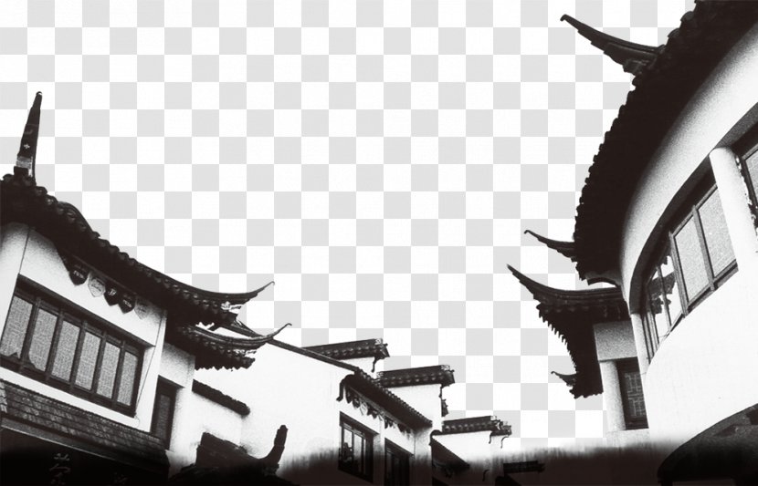 Building Chinoiserie Poster - China Southern Style Turret Transparent PNG