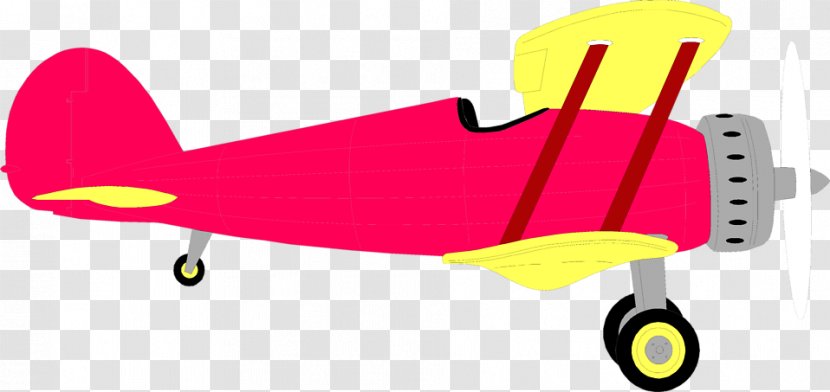 Airplane Biplane Model Aircraft Clip Art - Vehicle Transparent PNG