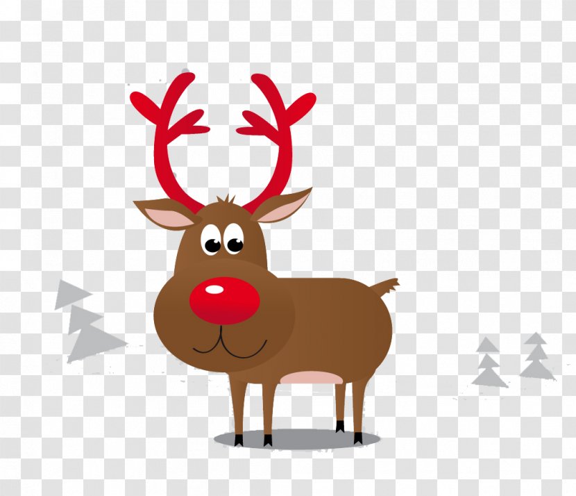 Elk Reindeer Christmas - Lovely Transparent PNG