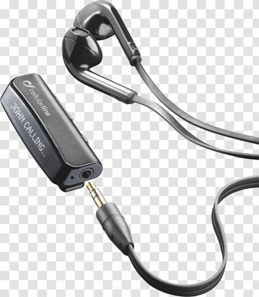 Headphones Headset CELLULAR LINE Clipvision Bluetooth Kulakiçi Kulaklık Wireless - Cable Transparent PNG