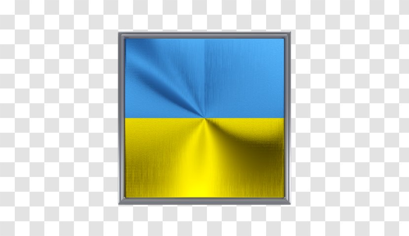 Flag Of Ukraine Stock Photography Royalty-free - Yellow - Metal Square Transparent PNG