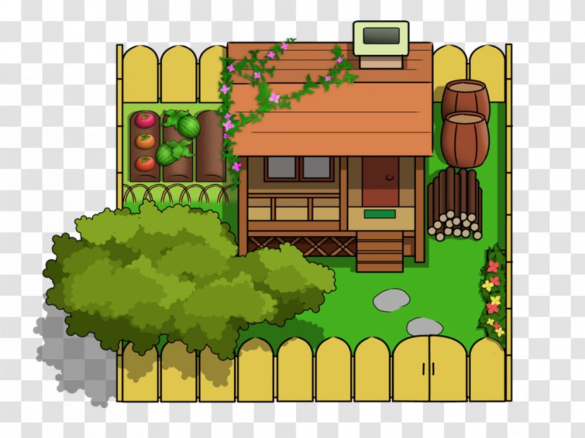 Cartoon Residential Area Video Game - House - Rumah Transparent PNG