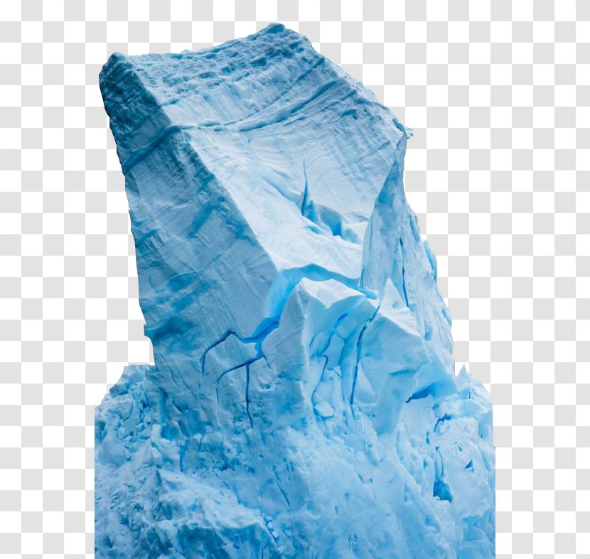 Antarctica Blue Iceberg Glacier - Ice Transparent PNG