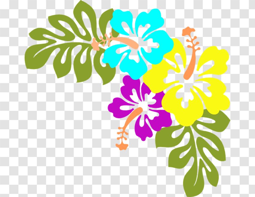 Hawaiian Hibiscus Yellow Clip Art - Hawaii Flower Transparent PNG