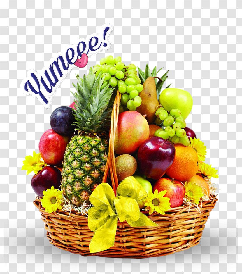 Fruit Floristry Food Gift Baskets Health - Fruits And Vegetables In A Basket Drawing Transparent PNG
