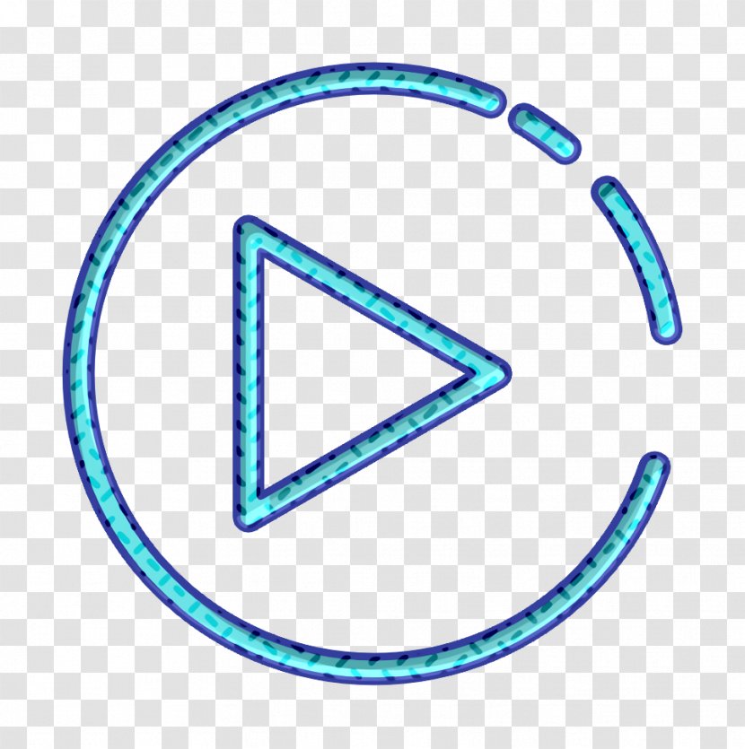 Electronics Icon Music Play - Blue - Symbol Electric Transparent PNG