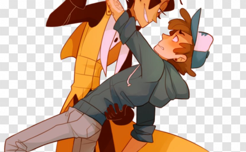 Dipper Pines Bill Cipher Mabel Grunkle Stan Robbie - Cartoon - Kissing Lips Transparent PNG