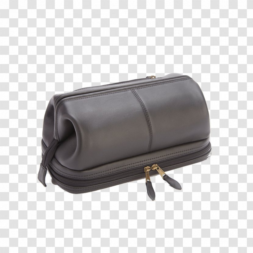 Leather Cosmetic & Toiletry Bags Handbag Cowhide - Black - Bag Transparent PNG
