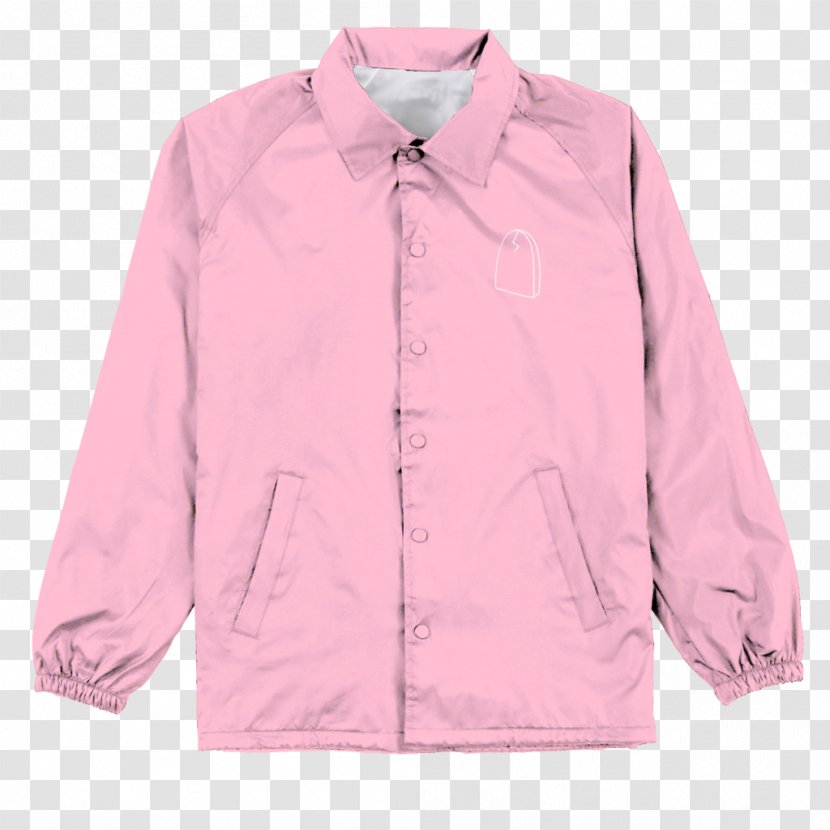 Blouse Sleeve Jacket Button Pink M Transparent PNG