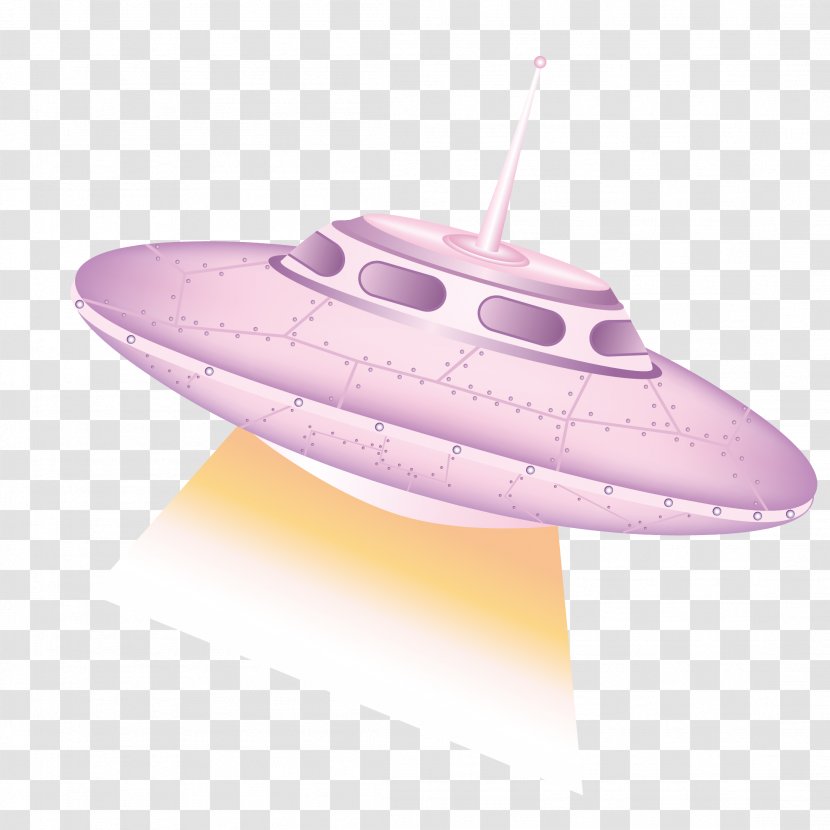 Spacecraft Rocket - Vector Purple Luminous Transparent PNG