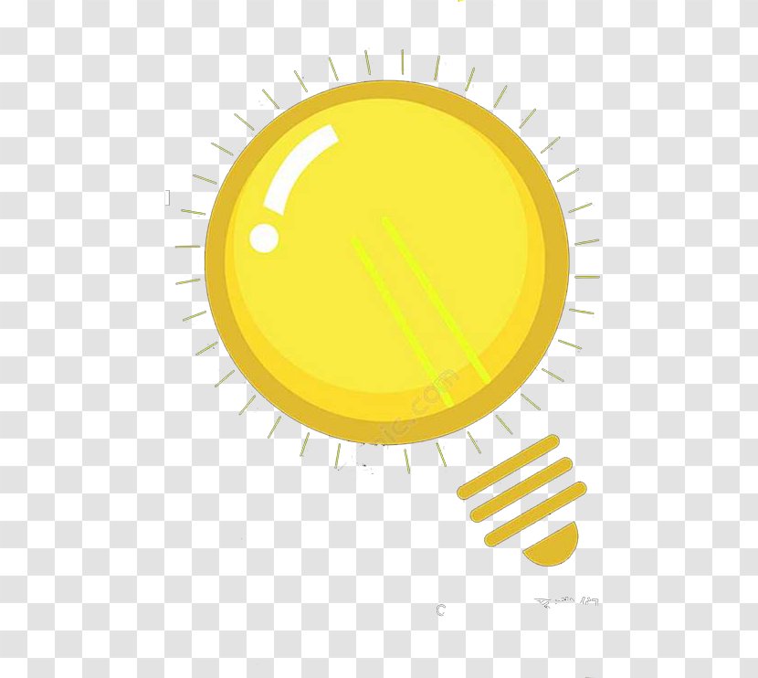 Incandescent Light Bulb Lamp - Cartoon Transparent PNG